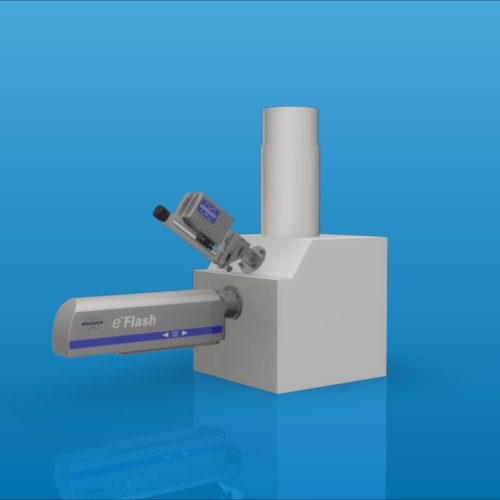 Technische 3D Visualisierung für Bruker Nano Berlin. Elektronenmikroskopie mit Sensoren ausgestattet für Materialanalysen.