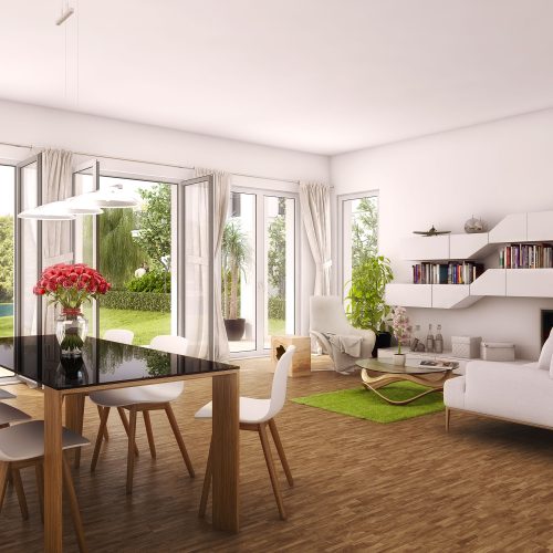 Innenraumvisualisierung, Neubauprojekt Hirschgartenufer.