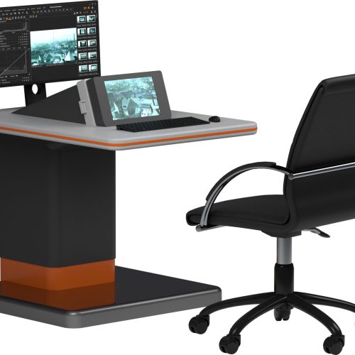 Produktvisualisierung, eines freistehenden Planfilmscanner.