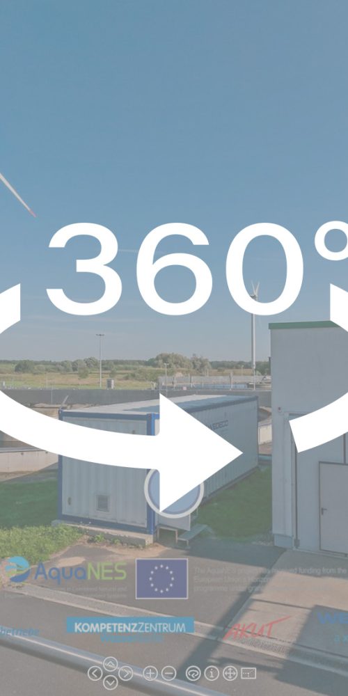 Standbild, 360° Panorama, Wasseraufbereitungsanlangen der Berliner Wasserbetriebe.
